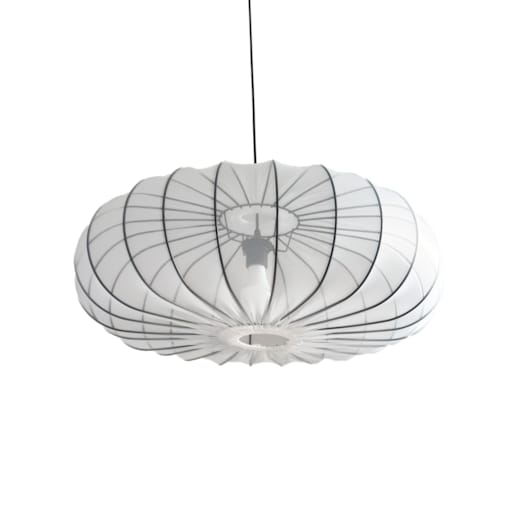 Abażur Donut Biały MIST Black 22x64