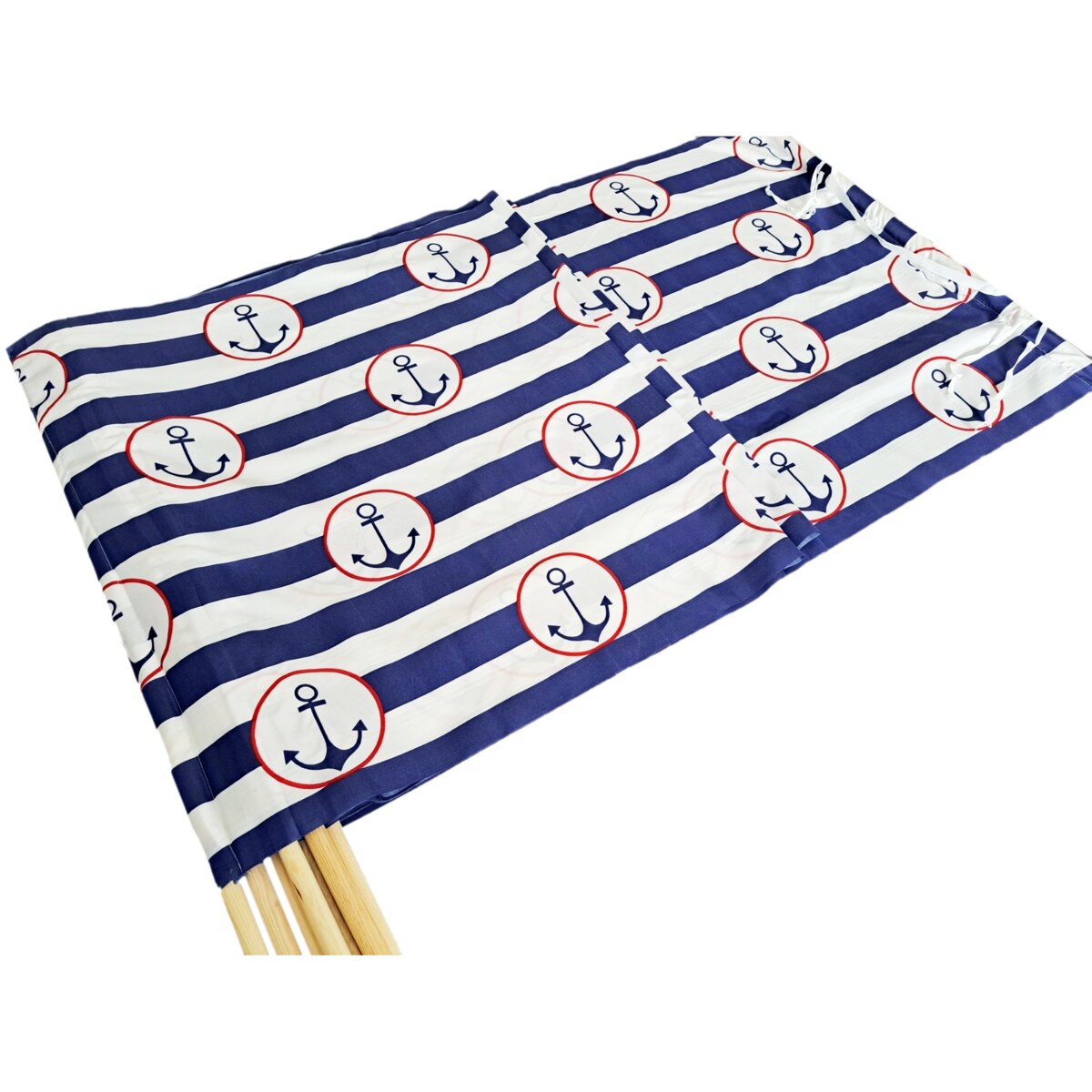 Parawan Plażowy Zasłona 8 M Na Plażę Składany Letni W Paski