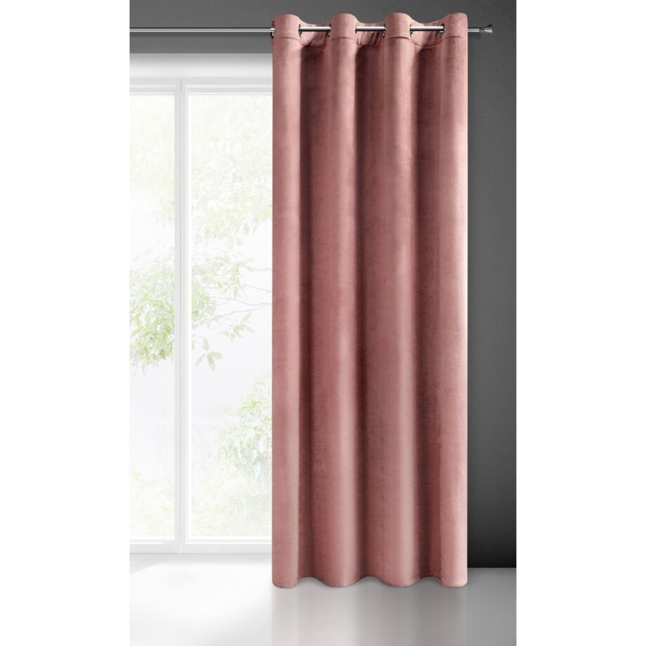 Zasłona Półzaciemniająca Kółka Welurowa Welwet Velvet Aksamitna Gładka