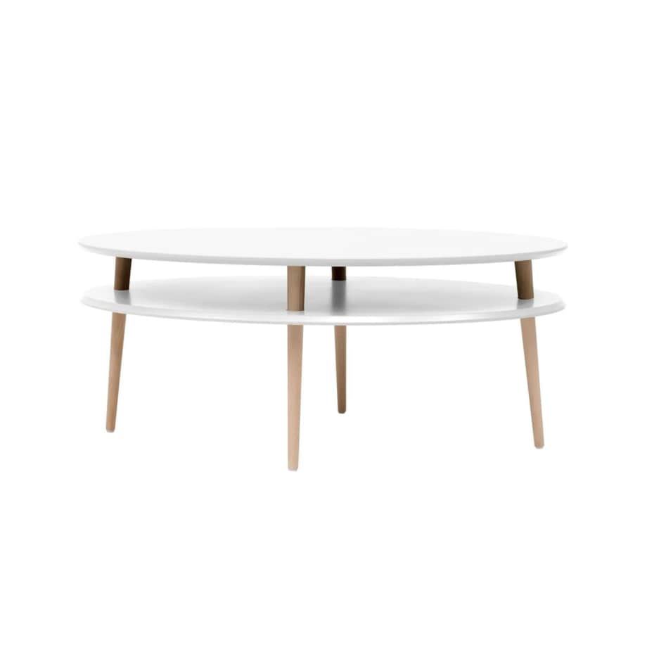 Ława owalna OVO HIGH 110x70 biała