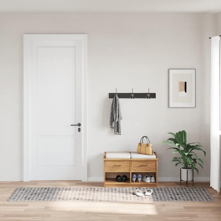 vidaXL Dywan z możliwością prania, 80x300 cm, kolorowy, antypoślizgowy