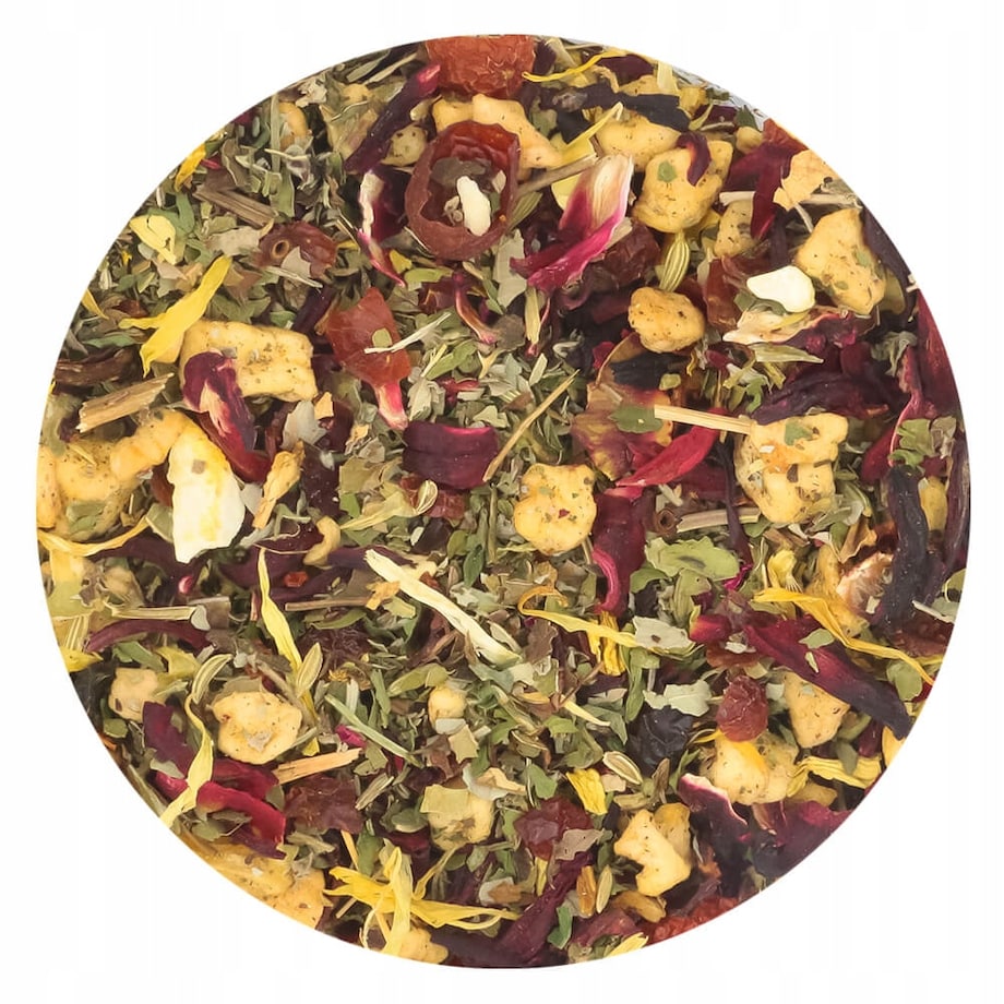 Herbata ziołowa WITALNOŚĆ o smaku czerwonych owoców z miętą PREMIUM Cup&You - herbata liściasta sypana mieszanka napar susz - gotowa na prezent upominek