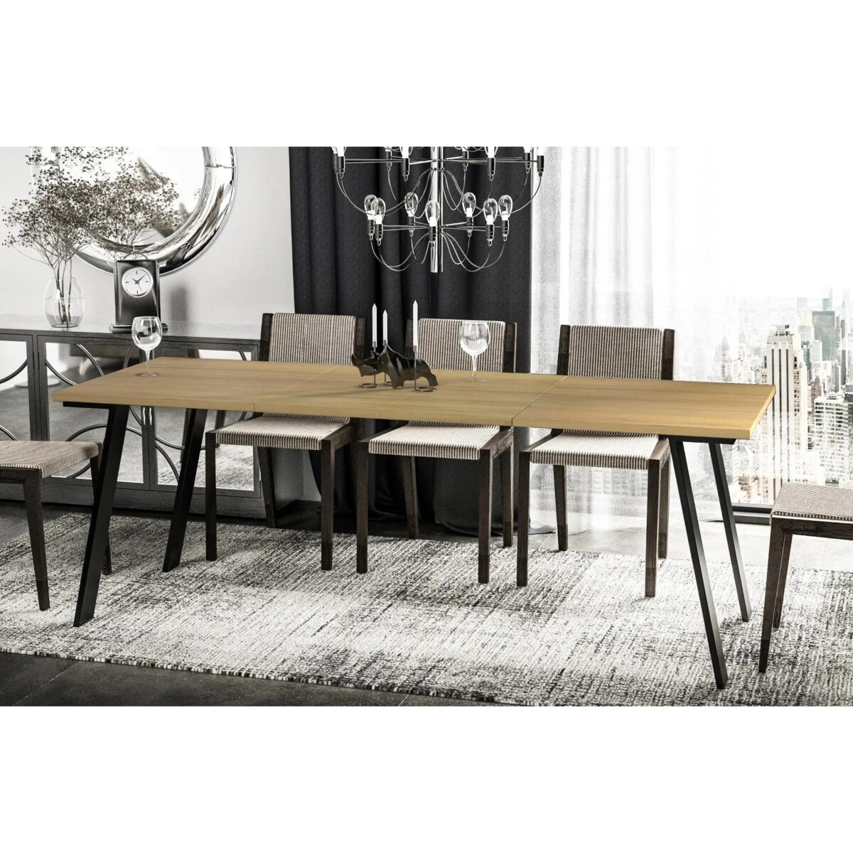 Stół rozkładany LIWIA 130(210)x80 dąb natura