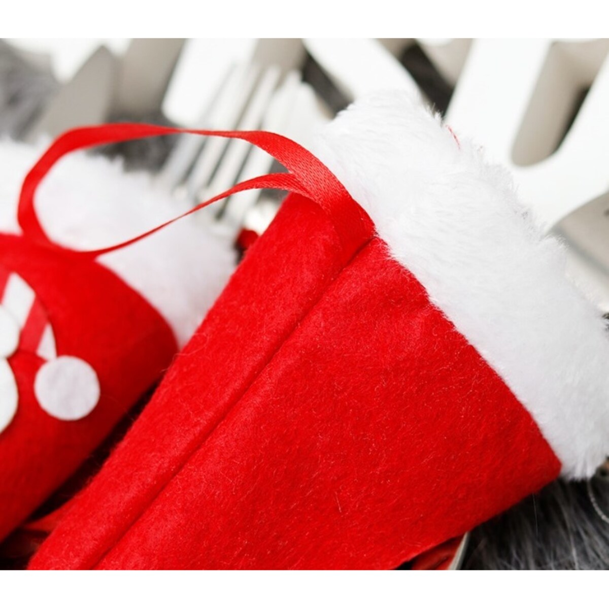 Czapka Pokrowiec Na Sztućce Ozdoba Stół Święta