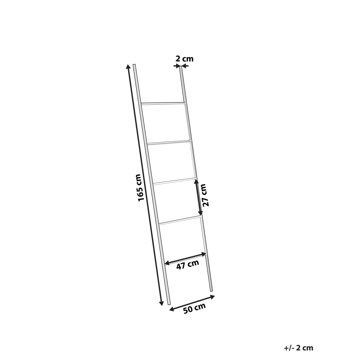 Stojak na ręczniki ARIBIBI Metal Czarny