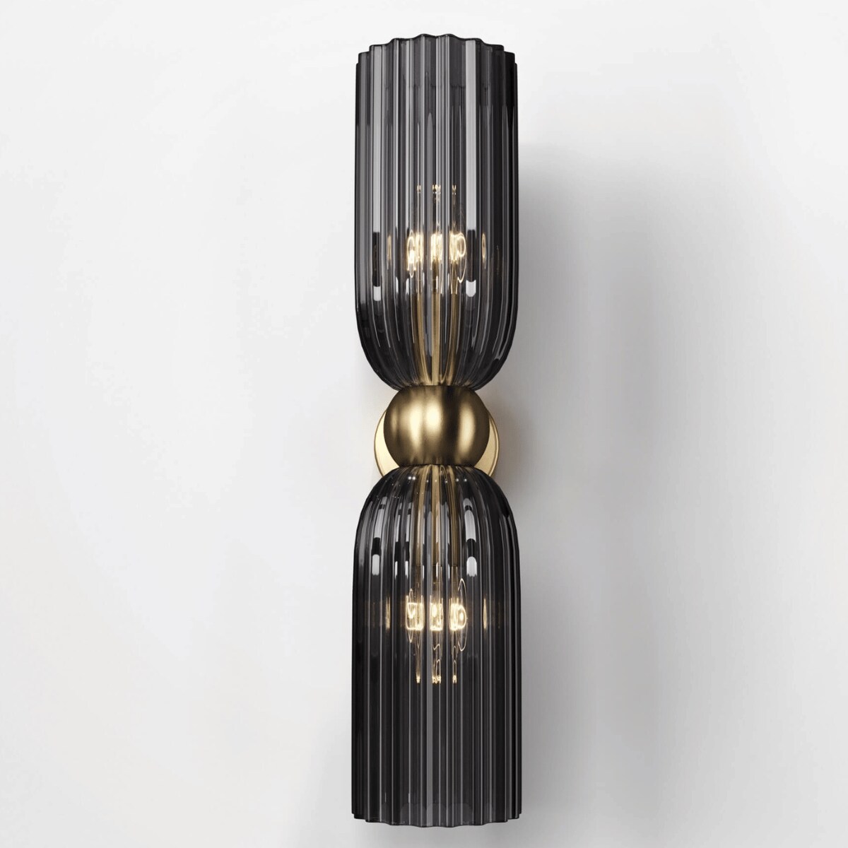 Stylowy kinkiet podwójny Antic MOD302WL-02GR szary złoty