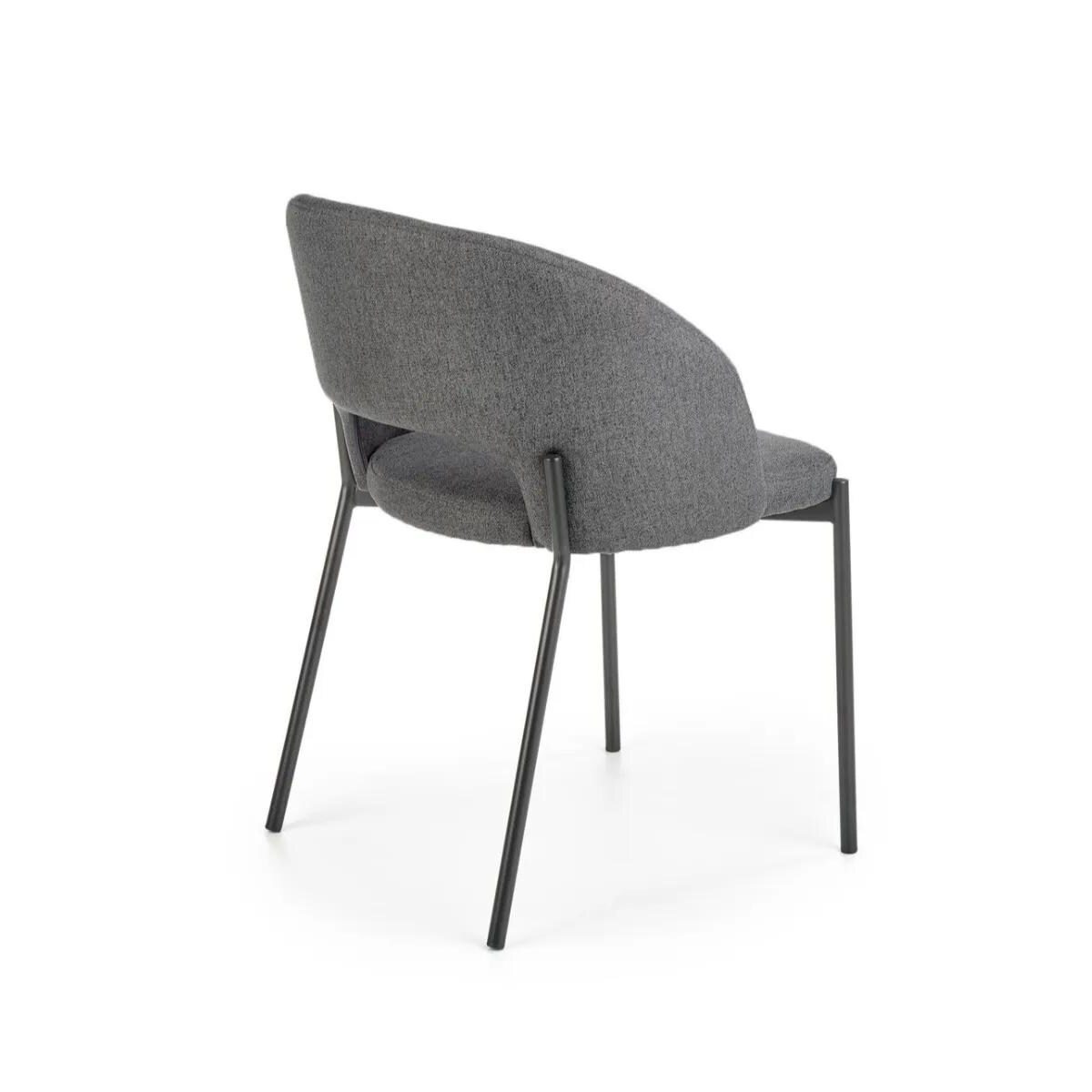 Krzesło tapicerowane K373 szare