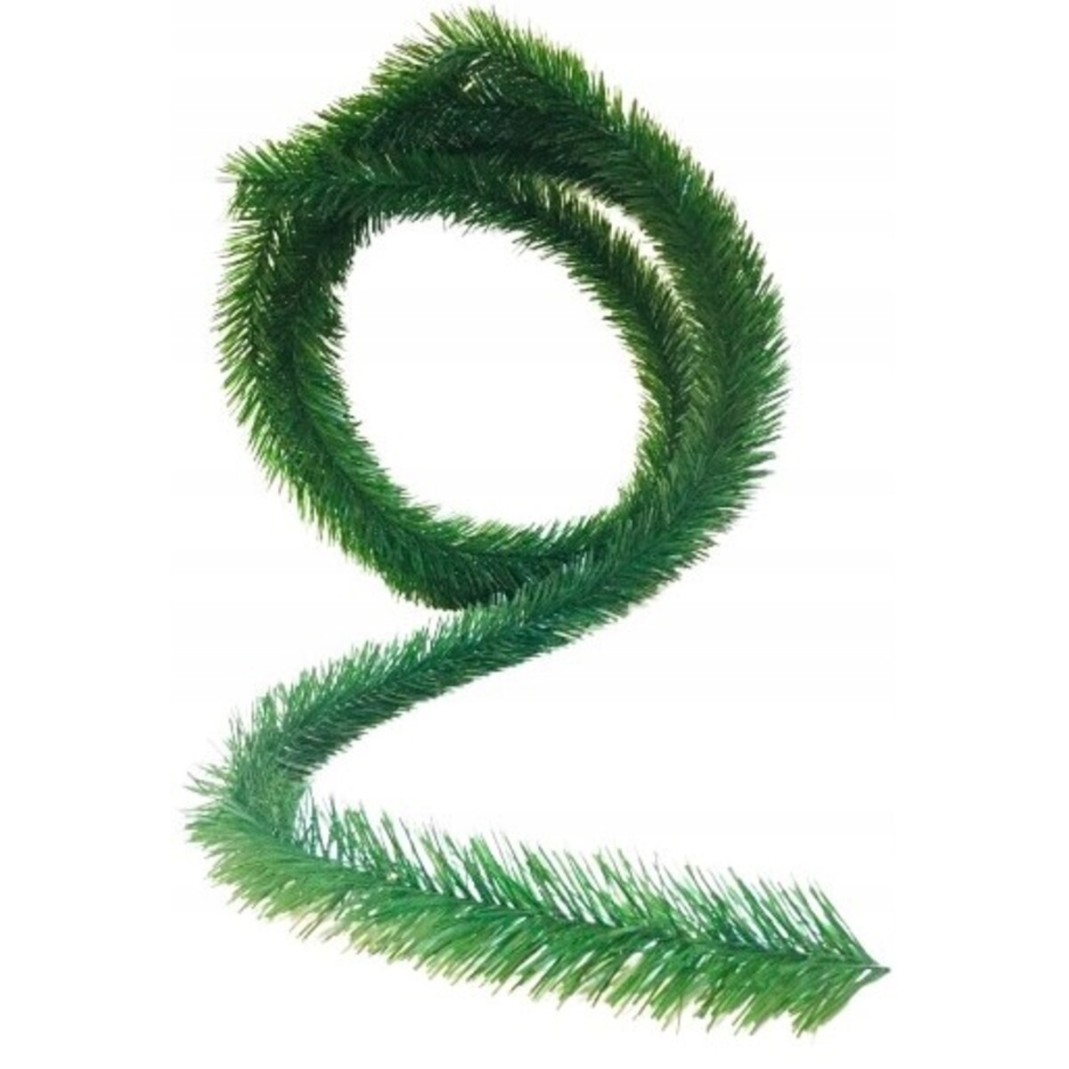 GIRLANDA 4,5m Z BŁYSZCZĄCEJ FOLII połyskuje zielona na dekoracje dom stroik