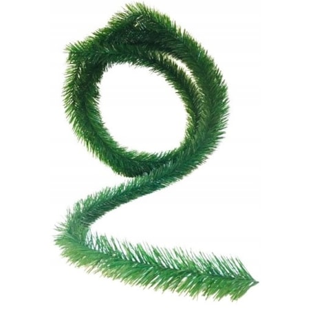 GIRLANDA 4,5m Z BŁYSZCZĄCEJ FOLII połyskuje zielona na dekoracje dom stroik