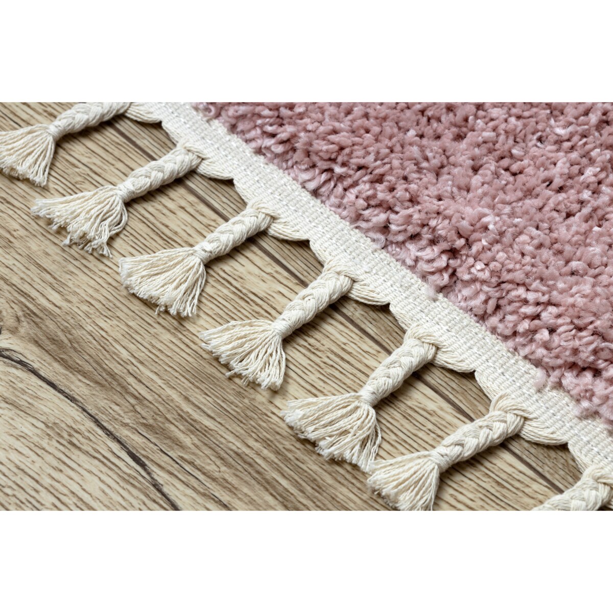 Dywan BERBER 9000 różowy Frędzle 240x330 cm