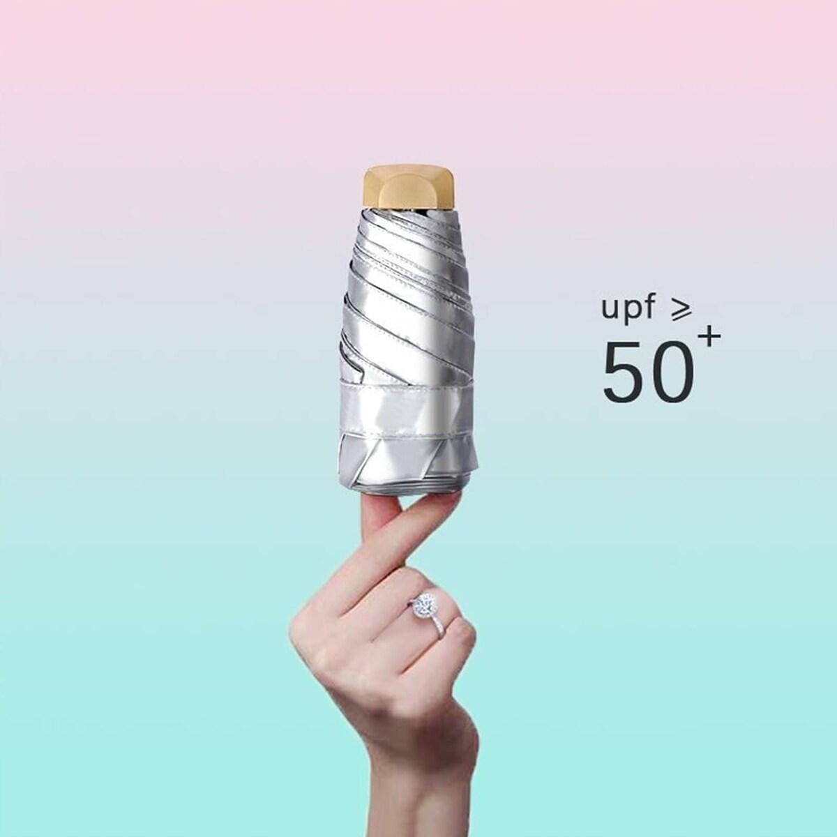 Parasol manualny kompaktowy PARASOLKA składana kieszonkowa MAŁA mini LEKKA