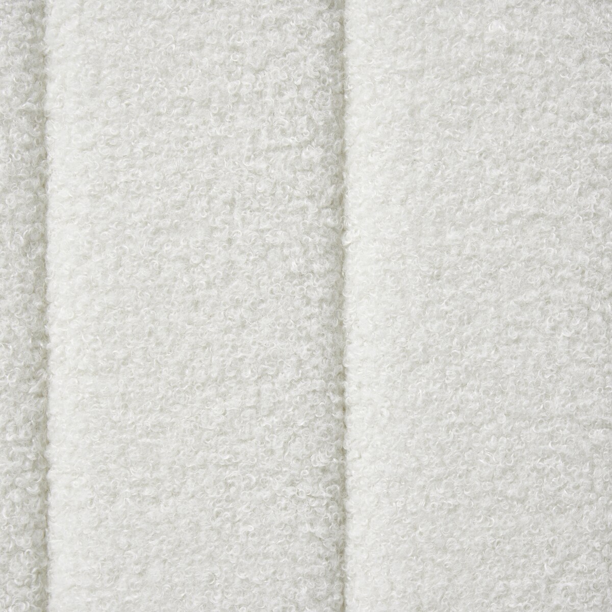 Łóżko Boucle LUNAN 160 x 200 cm Złamana biel