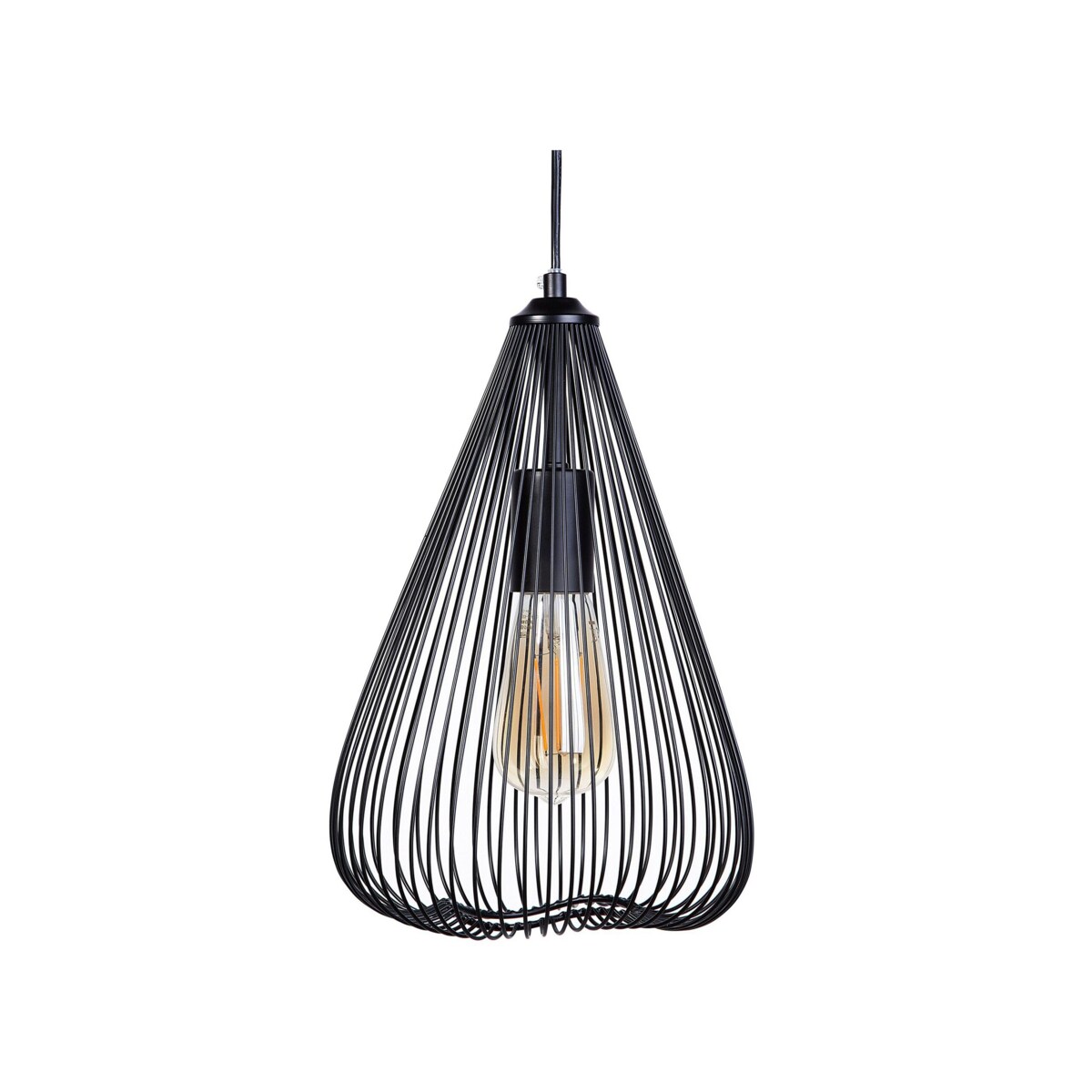 Lampa wisząca metalowa czarna CONCA