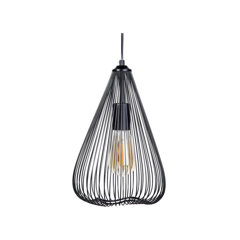 Lampa wisząca metalowa czarna CONCA