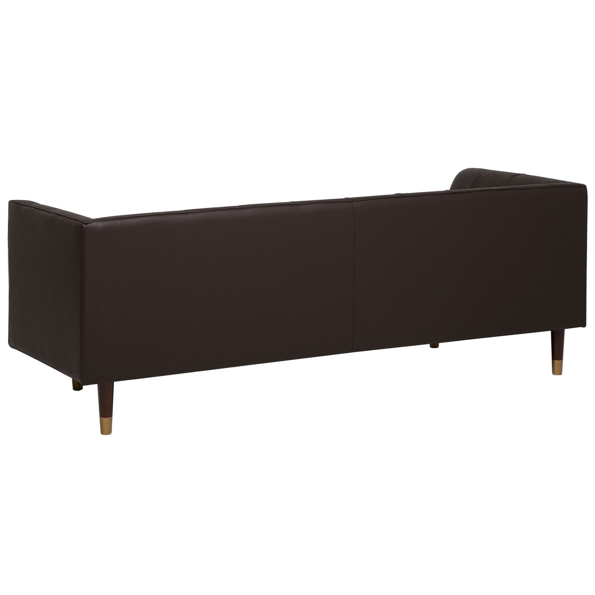 Sofa 3-osobowa skórzana brązowa BYSKE