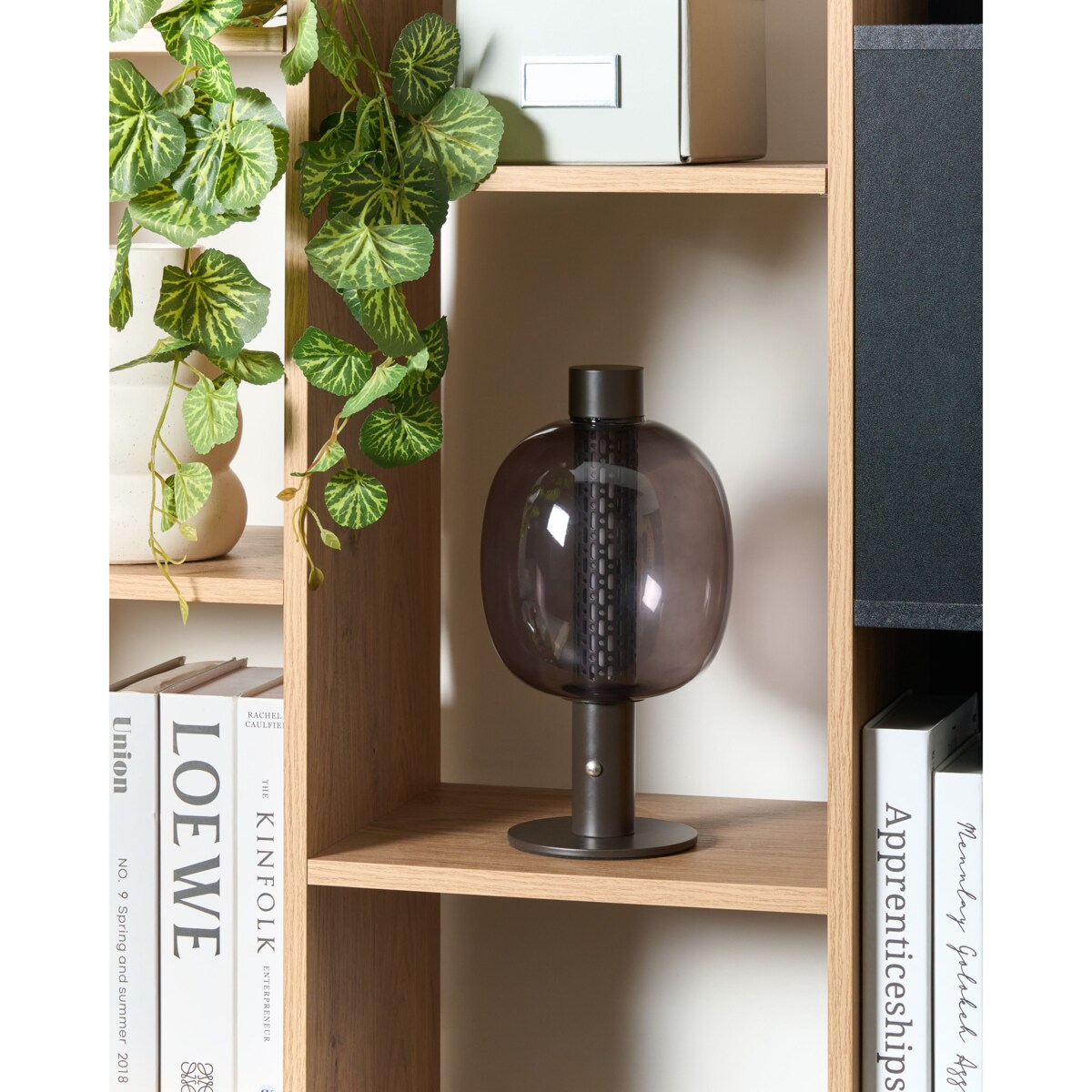 Bezprzewodowa lampa stołowa LED BOJO Ze ściemniaczem Metal Czarny