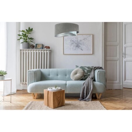 Lampa wisząca GRAY SEA szara/srebrna