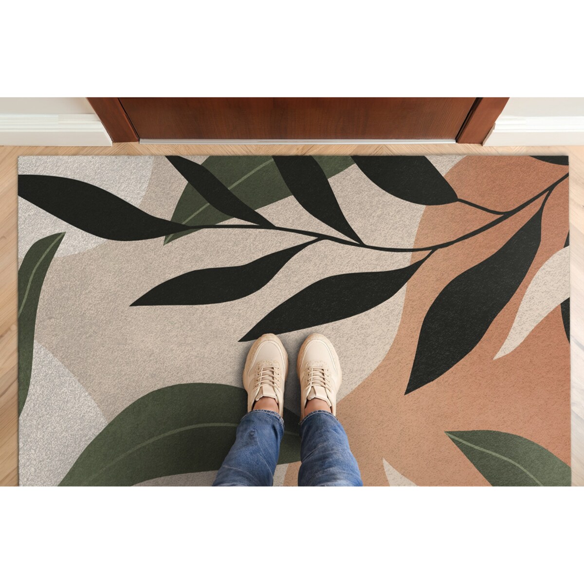 Wycieraczka XXL do wnętrz Tropikalna abstrakcja 150x100 cm