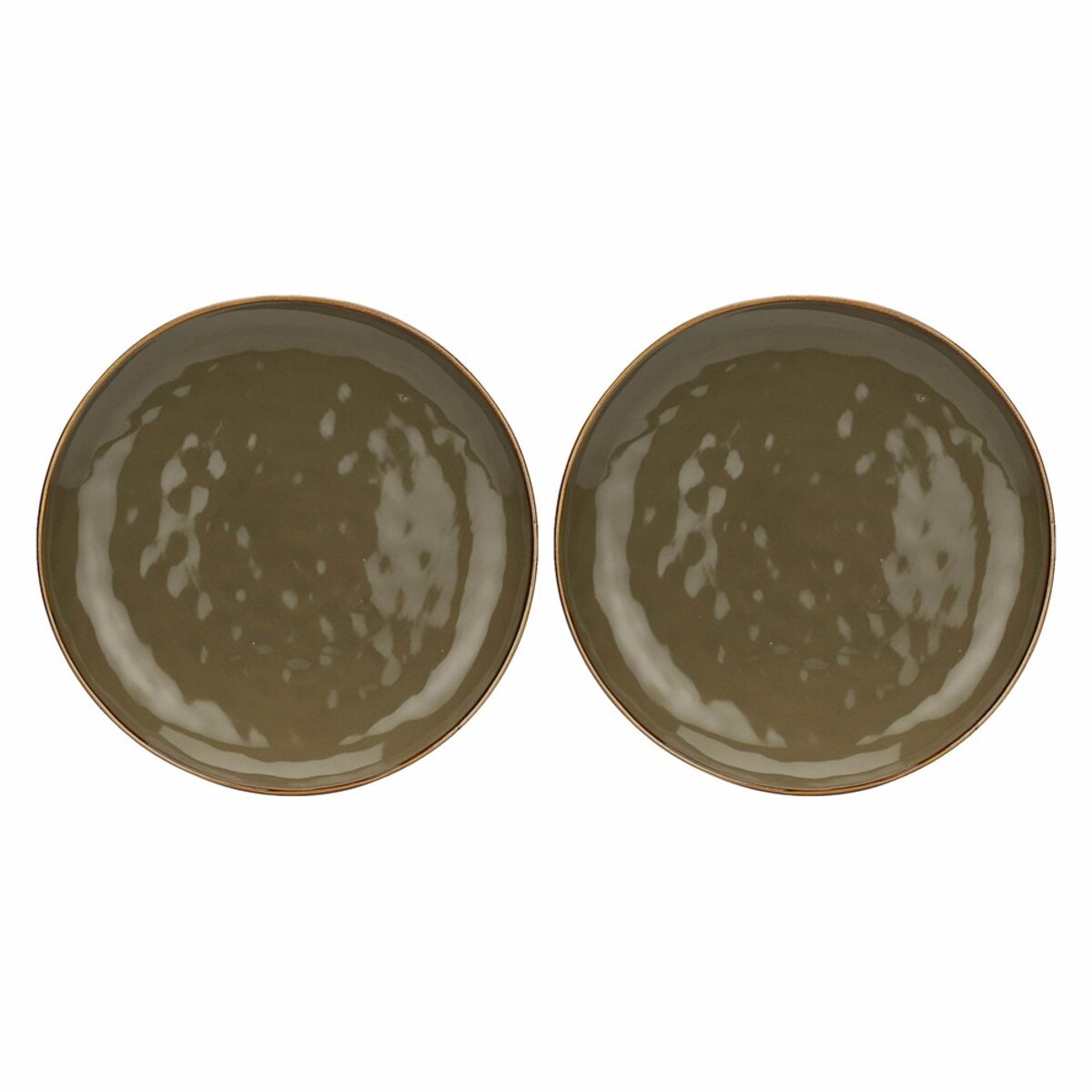 Zestaw 2 półmisków okrągłych Concerto Grigio Tortora - Szaro-brązowy, 32 cm