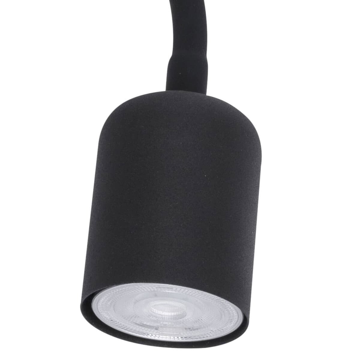 Kinkiet nad łóżko Maja 2537 TK Lighting z abażurem podwójny czarny