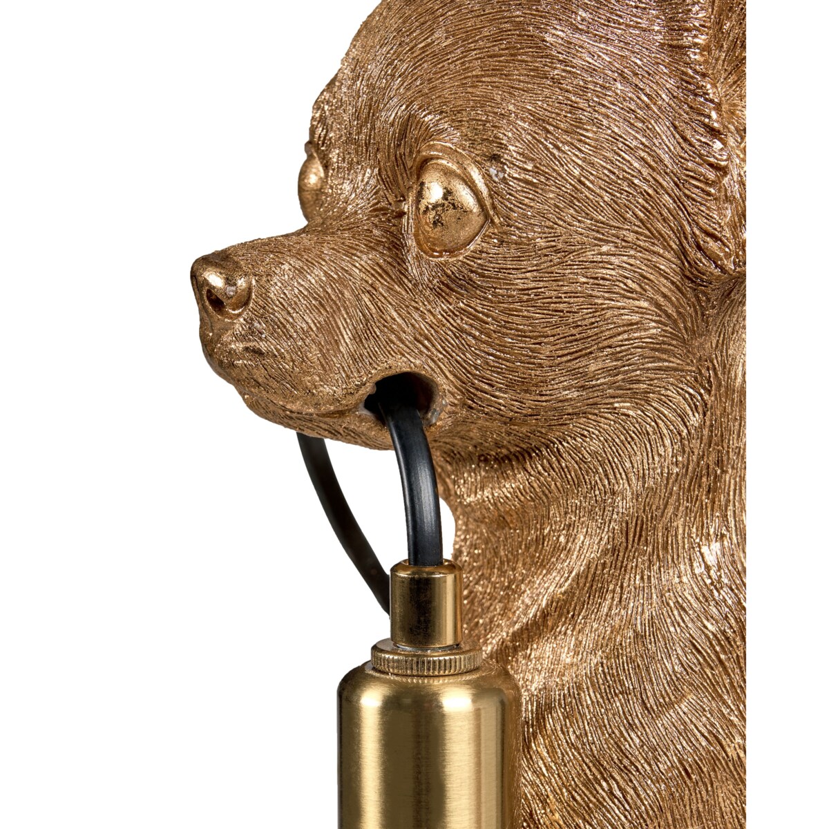 Lampa stołowa Pies ROCCO Złoty