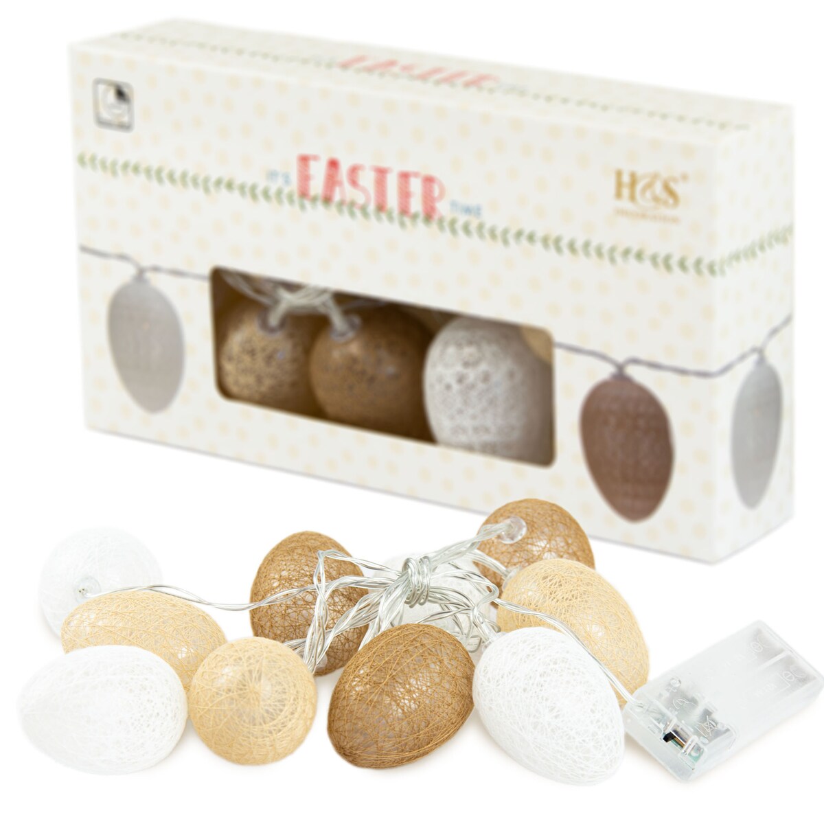 Girlanda Lampki Wielkanocne Światełka Jajka Pisanki 135 Cm Na Baterie