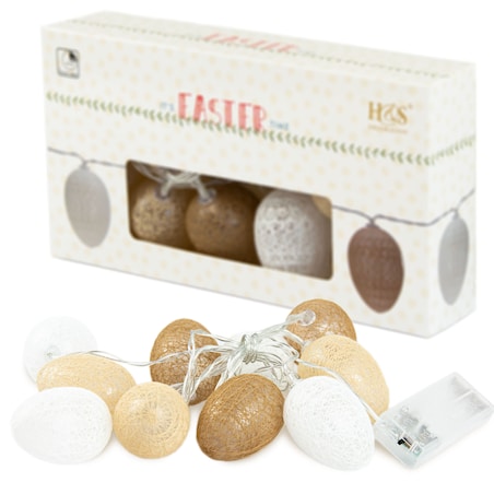 Girlanda Lampki Wielkanocne Światełka Jajka Pisanki 135 Cm Na Baterie