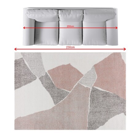 Dywan Softness cream/nude rose 160x230cm, 160 x 230 cm