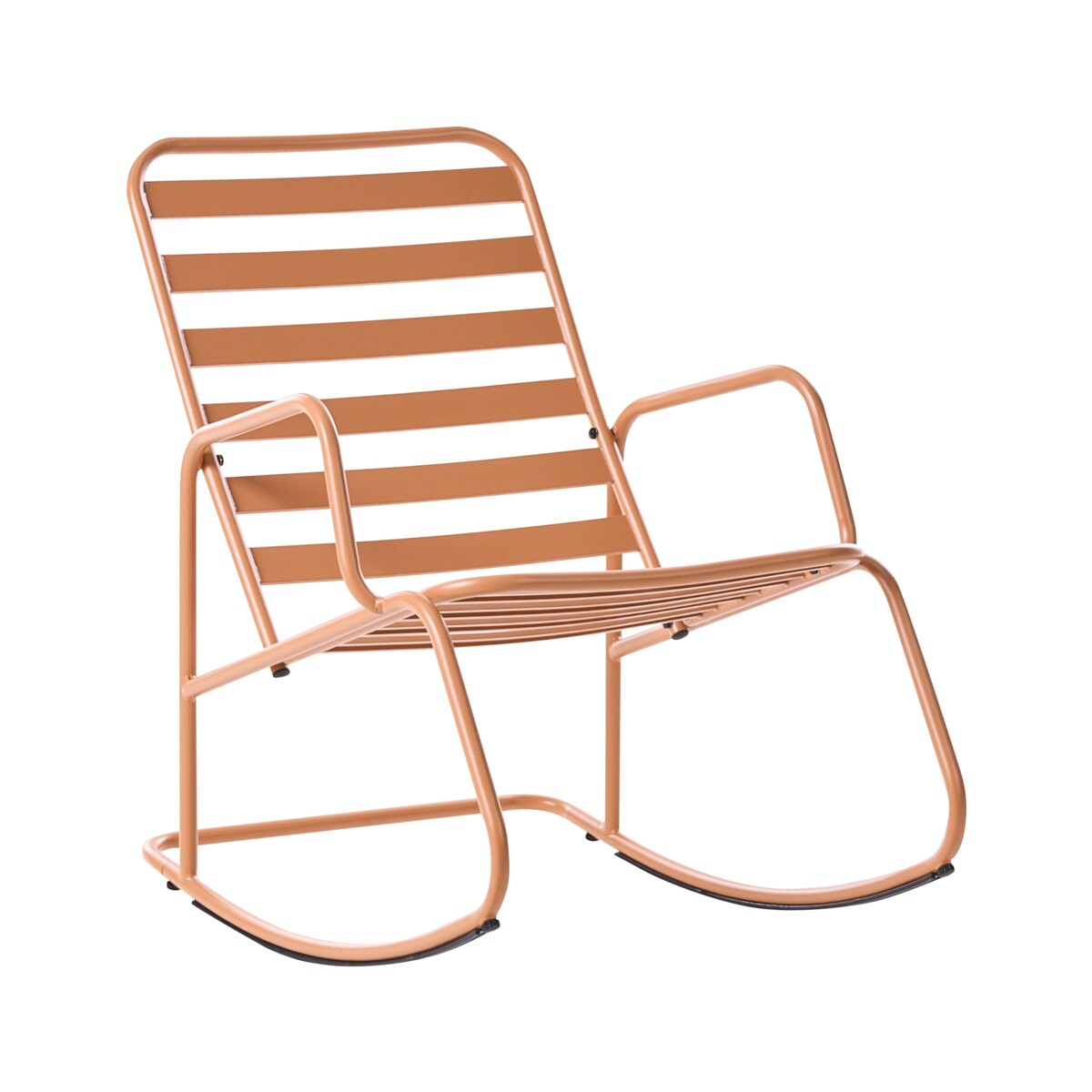 Fotel bujany ogrodowy TURI Metal Złoty brąz