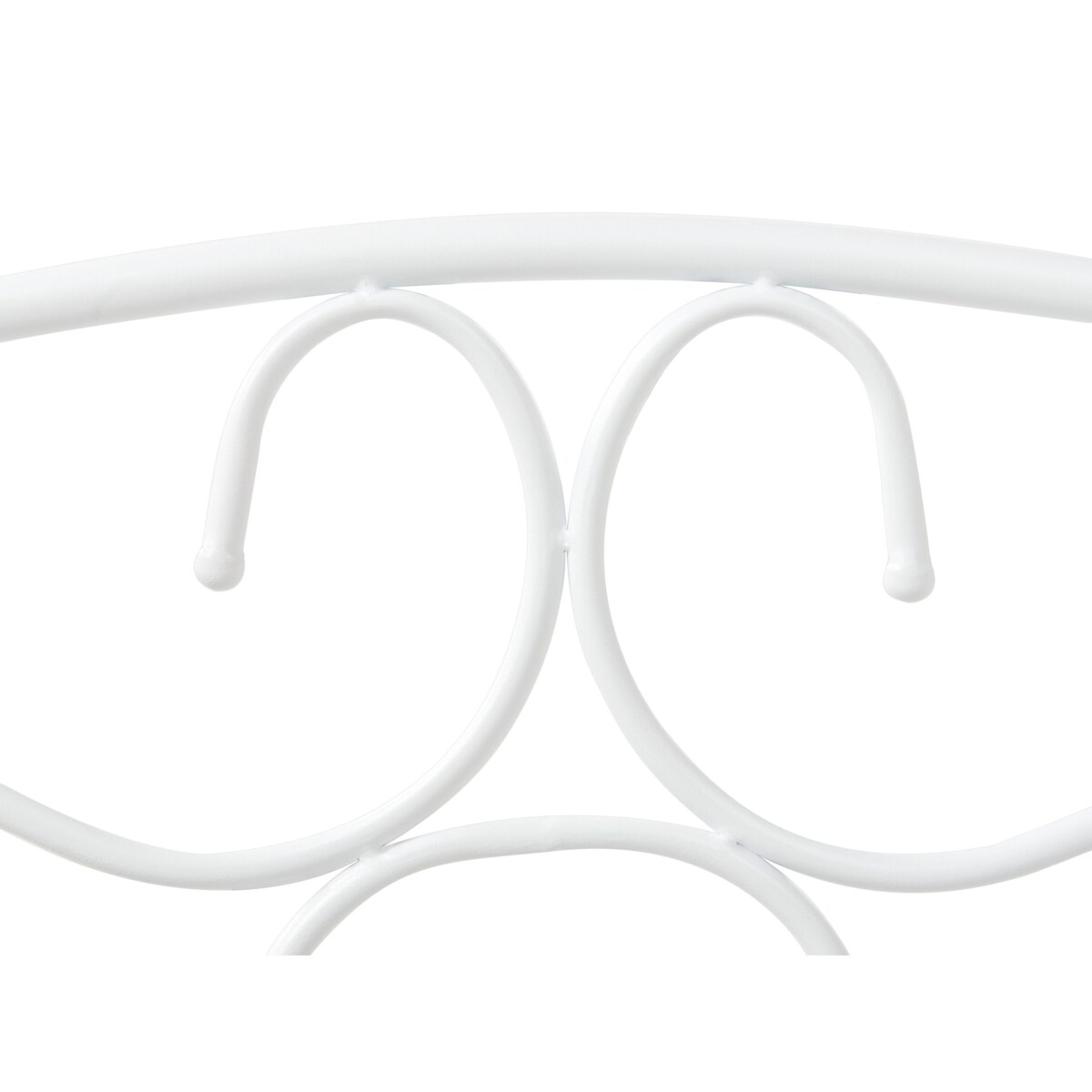 Łóżko z baldachimem Metal SORMERY 90 x 200 cm Biały