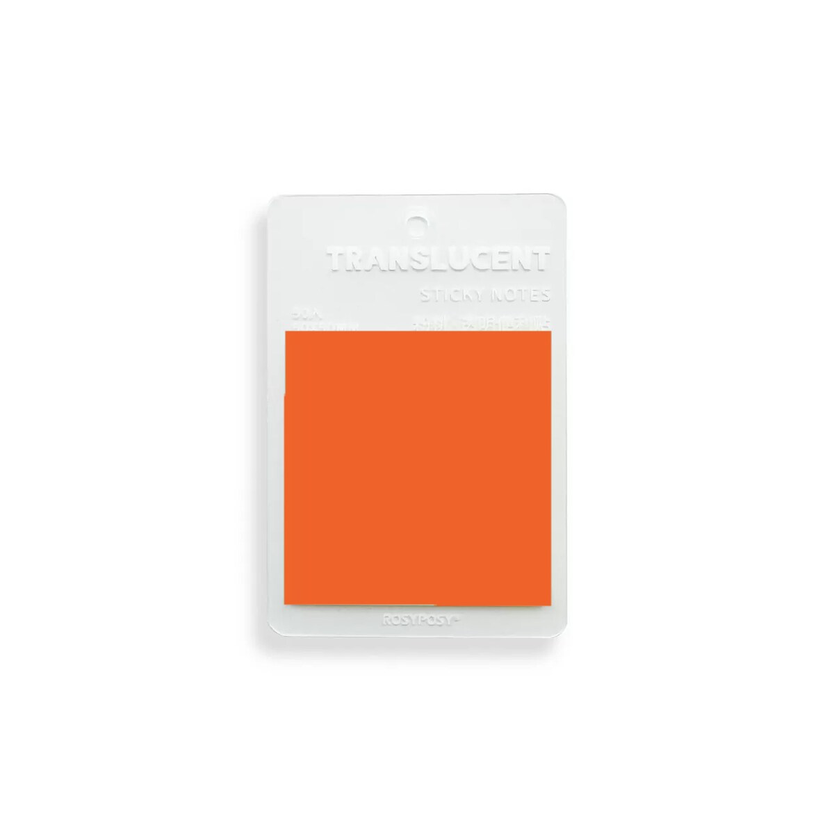 Transparentne kolorowe karteczki – POMARAŃCZOWE