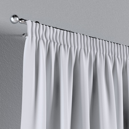 Zasłona na taśmie marszczącej 1 szt. 130x245 stalowa biel