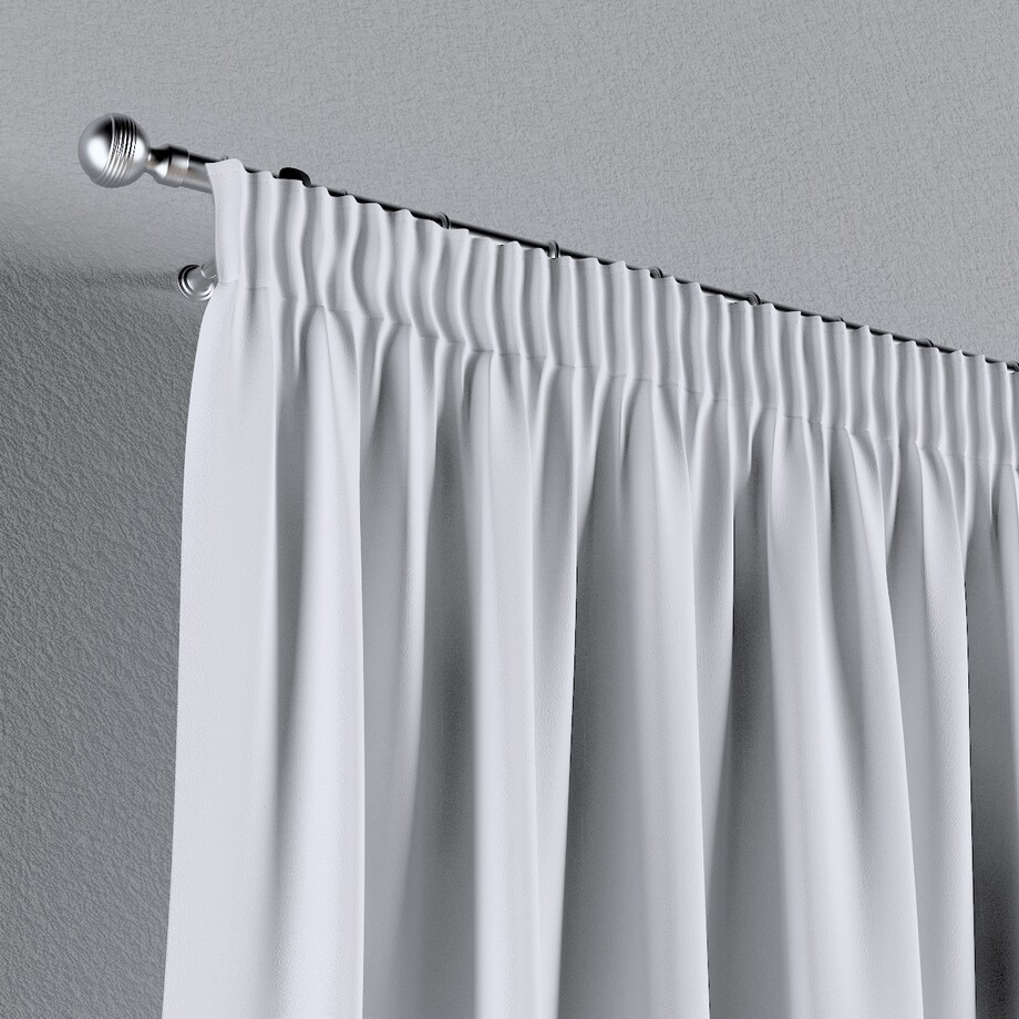 Zasłona na taśmie marszczącej 1 szt. 130x245 stalowa biel