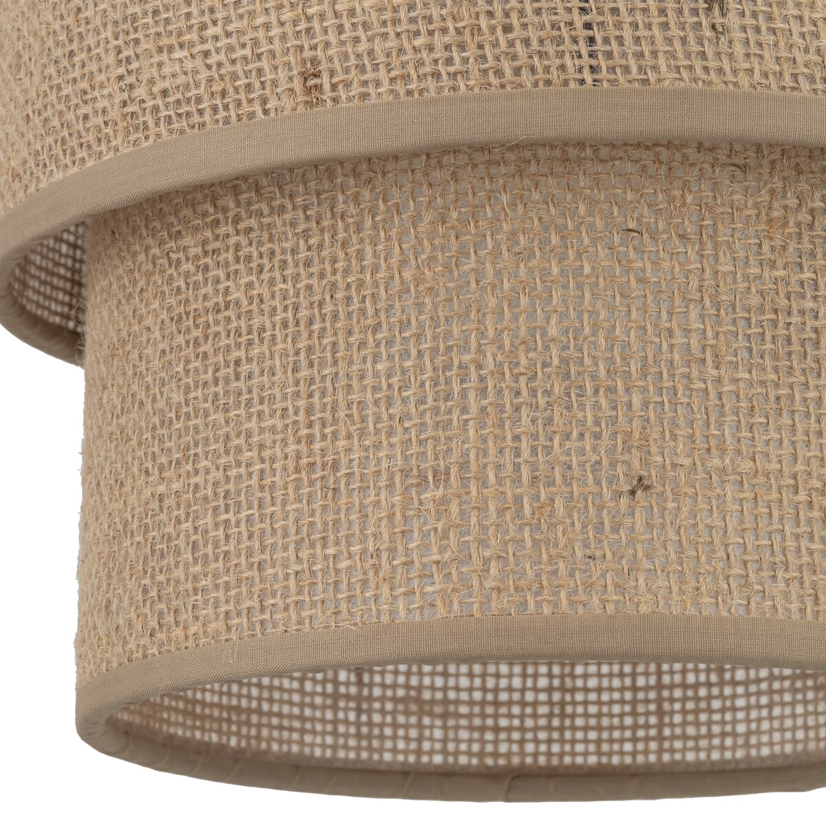 Lampa wisząca TK Lighting CALISTO JUTA 5401 beżowo-czarna, jutowy klosz, E27, regulowana wysokość