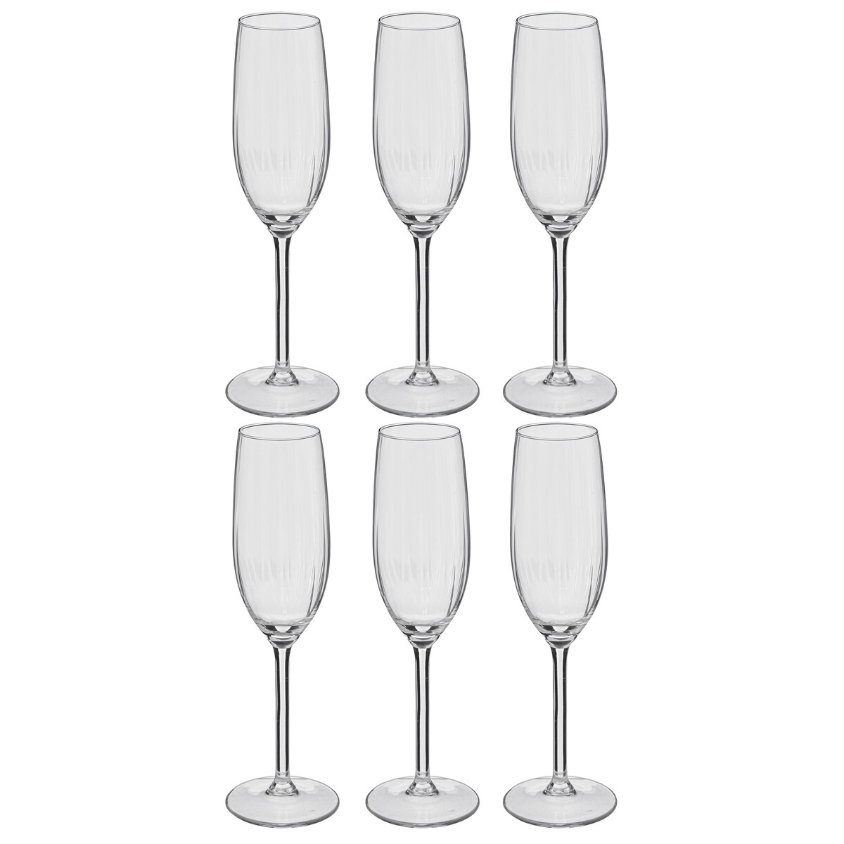 Kieliszki do szampana VOLTA, 6 sztuk x 210 ml