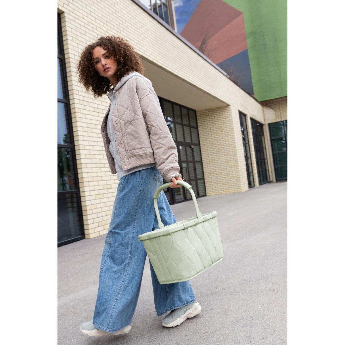 Koszyk CARRYBAG, puffer iced matcha