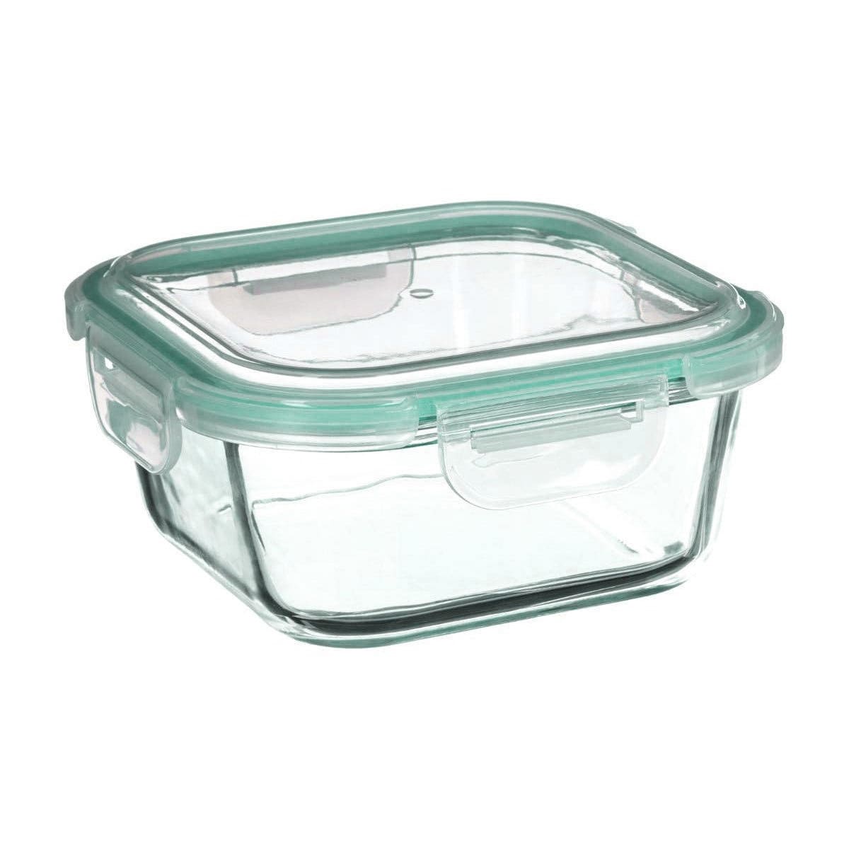 Zestaw szklanych pojemników na żywność 330 ml, 800 ml, 2220 ml, CLIP, kolor przezroczysty
