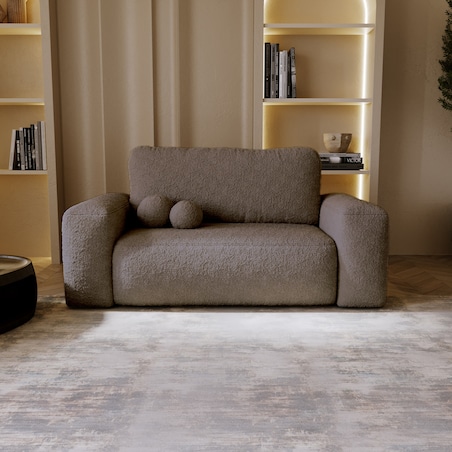 Kanapa ILO z funkcją spania i pojemnikiem na pościel, fioletowo-brązowa