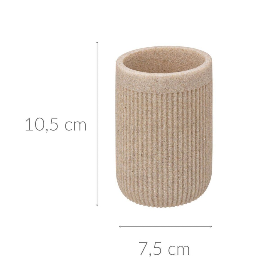 Pojemnik na szczoteczki do zębów, ONYX, łupek, Ø 7 cm