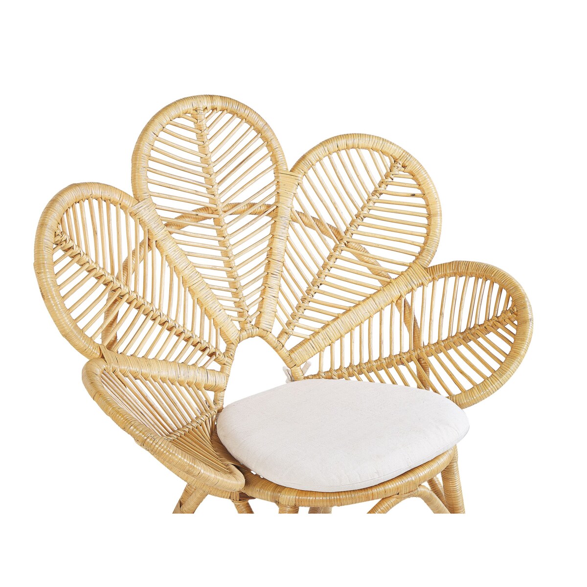 Zestaw mebli balkonowych z poduszkami FLORENTINE / LIMNI Rattan Beżowy