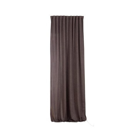 Zasłona BASIC na taśmie marszczącej 140x300 cm szarobrązowy 1 szt. 140x300 brązowy