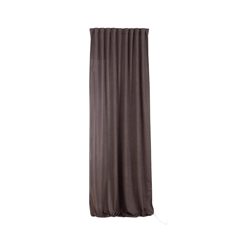 Zasłona BASIC na taśmie marszczącej 140x300 cm szarobrązowy 1 szt. 140x300 brązowy