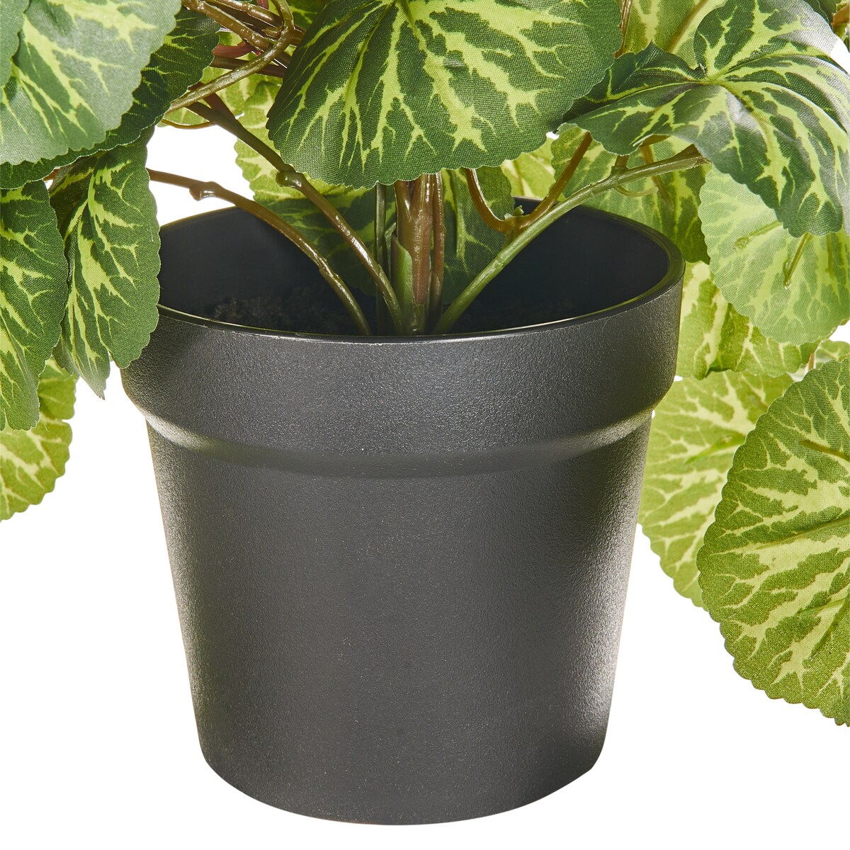 Sztuczna roślina wisząca STRAWBERRY BEGONIA 37 cm Zielony