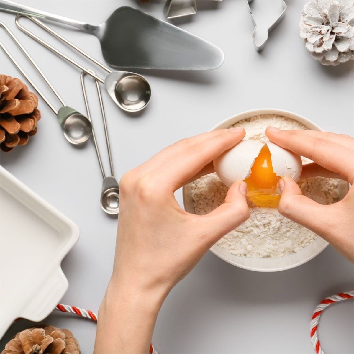 Miarki Kuchenne Łyżki do Odmierzania miarka 4 szt Łyżeczki do Odmierzania