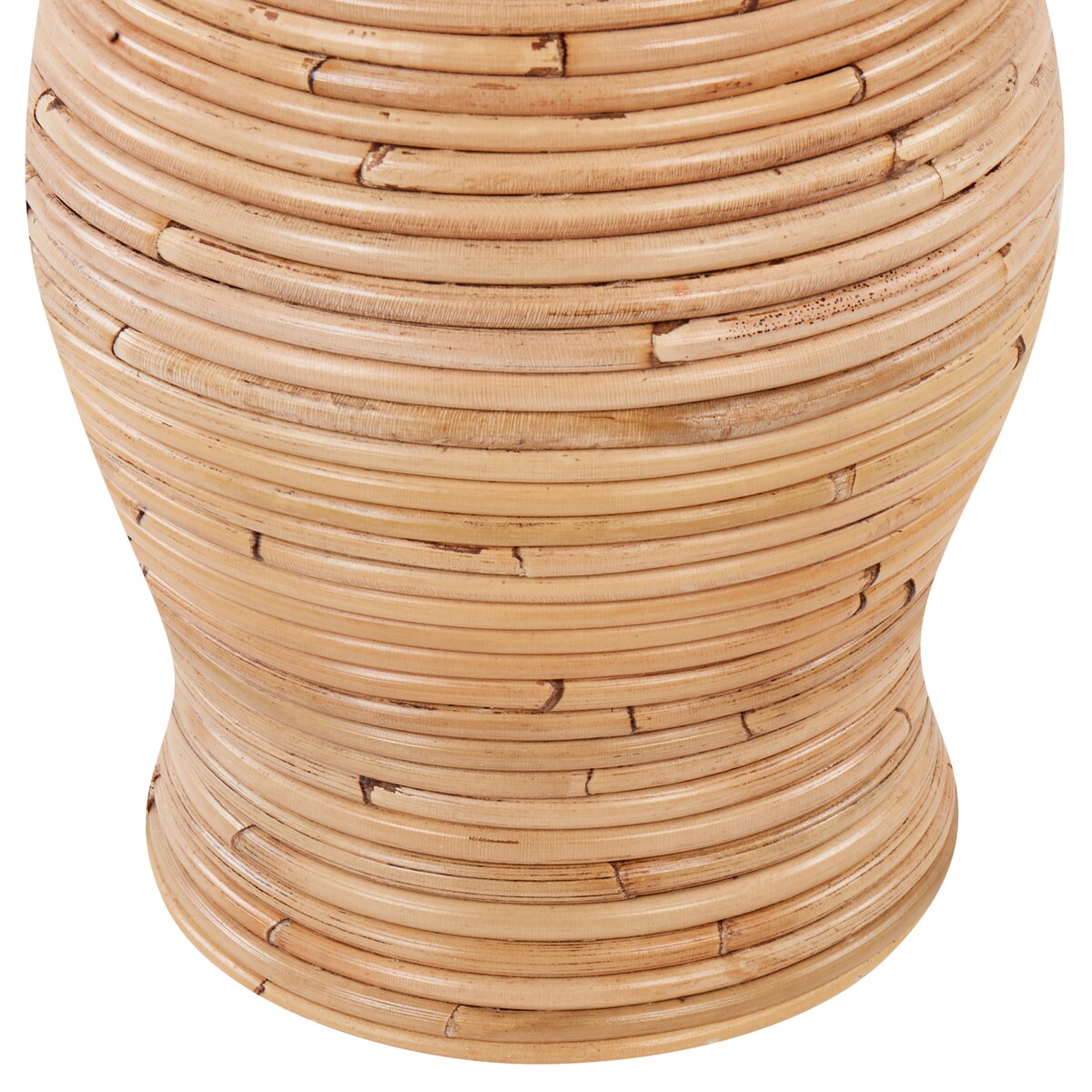 Wazon dekoracyjny TRINISA Rattan 50 cm Naturalny