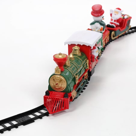 Kolejka świąteczna pod choinkę, 698 cm, 39 elementów