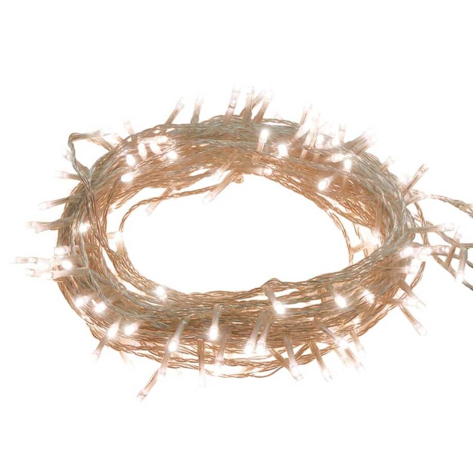 vidaXL Sznur lampek LED, 2000 diod w kolorze ciepłej bieli, 200 m, PVC