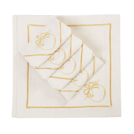 Serwetki Christmas Bauble Goldenline - 6 sztuk