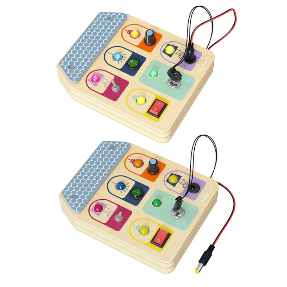 Tablica manipulacyjna dla dzieci z przełącznikami i światełkami LED 36 mies.+ Top Bright