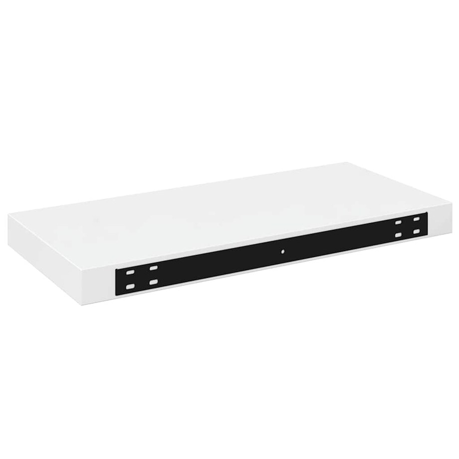 vidaXL Półka ścienna, wysoki połysk, biała, 50x23x3,8 cm, MDF